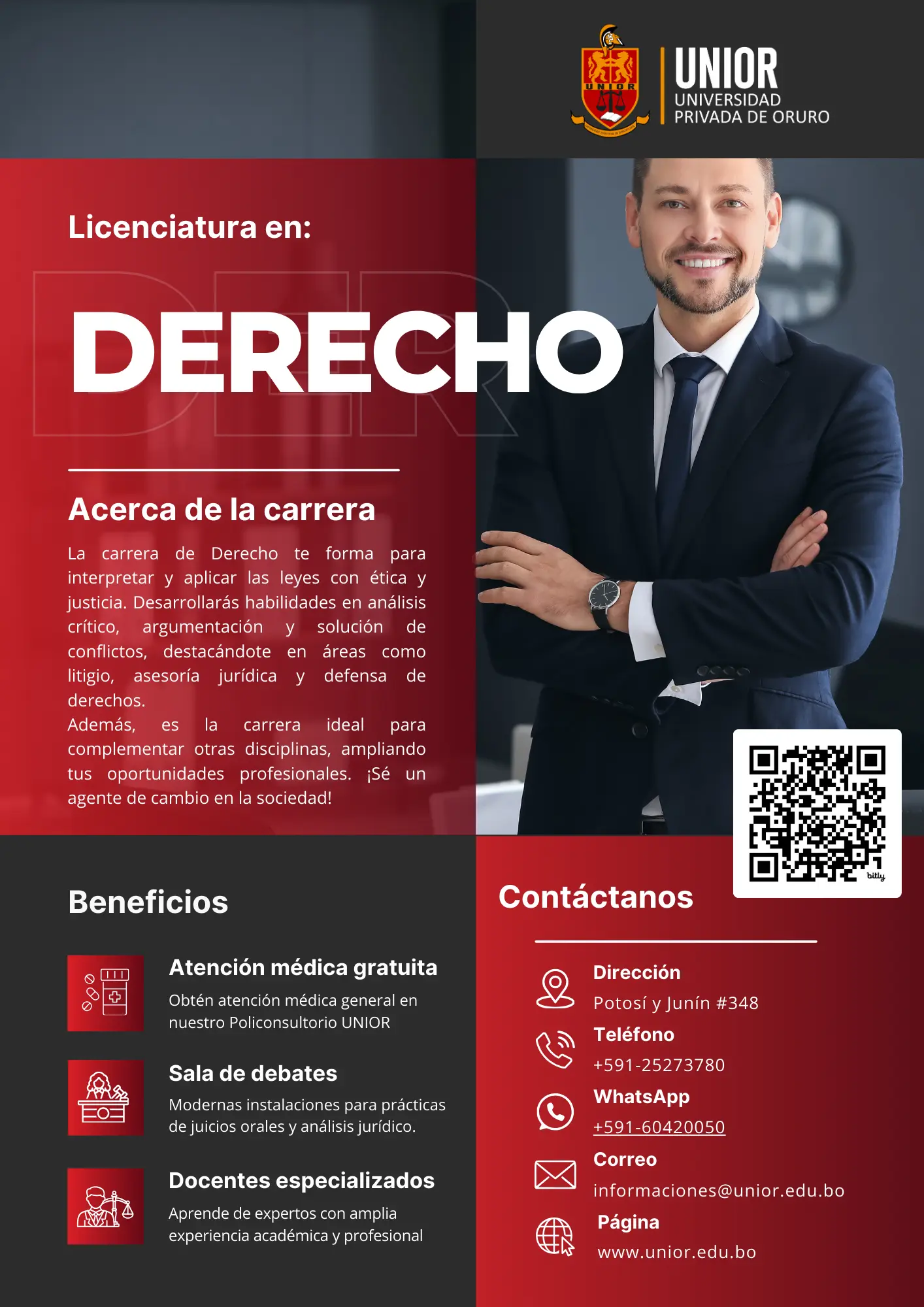 Vista previa del brochure para Derecho