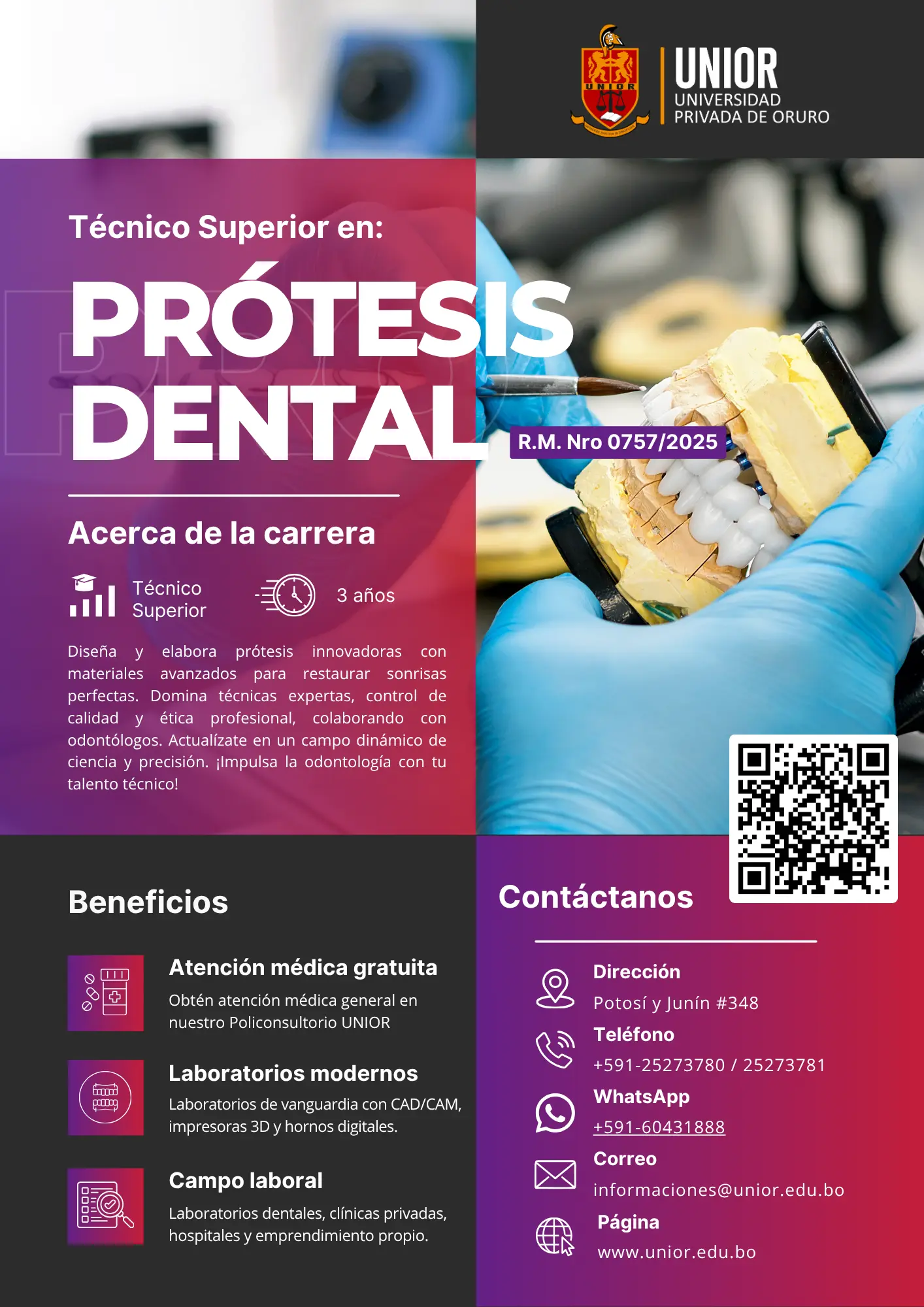 Vista previa del brochure para Prótesis Dental
